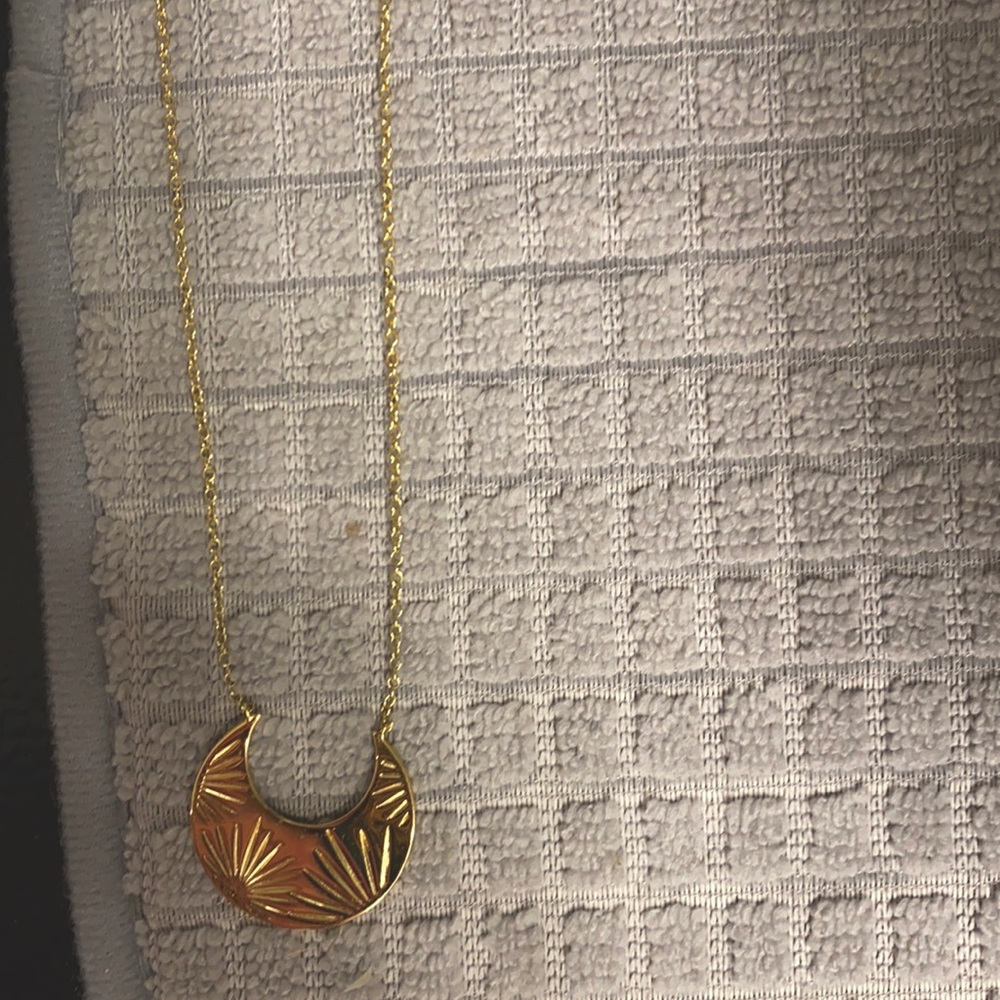 Gorjana Gold Azul Cresent Necklace